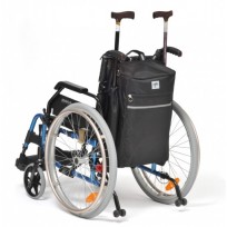 Wheelchair Bag and crutch holder in one